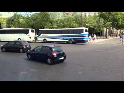 2015 NAM tour of Paris, Arc De Triomphe crazy roundabout