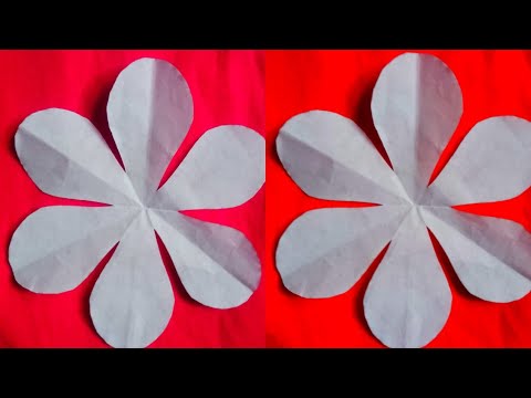 simple paper✂️ flower making🏵️ easy paper 💐creft  flowers 🌺
