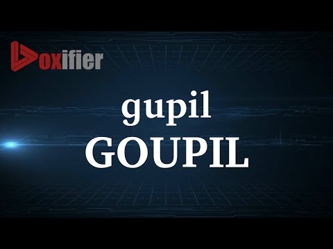 How to Pronunce Goupil in French - Voxifier.com