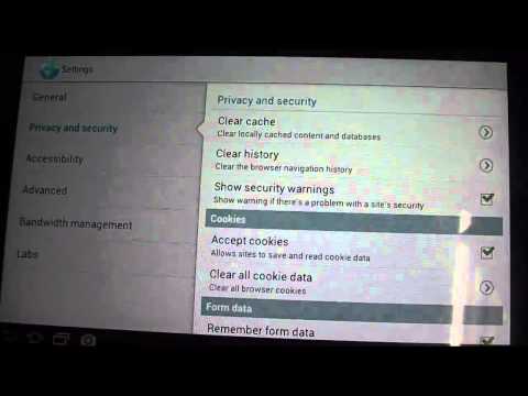How to Clear the Browser History on a Samsung Galaxy Tab