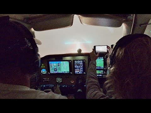 Low IFR landing at night