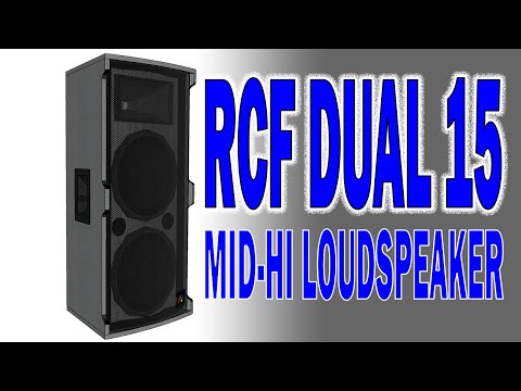 RCF Dual 15 Mid-Hi  Enclosure Design