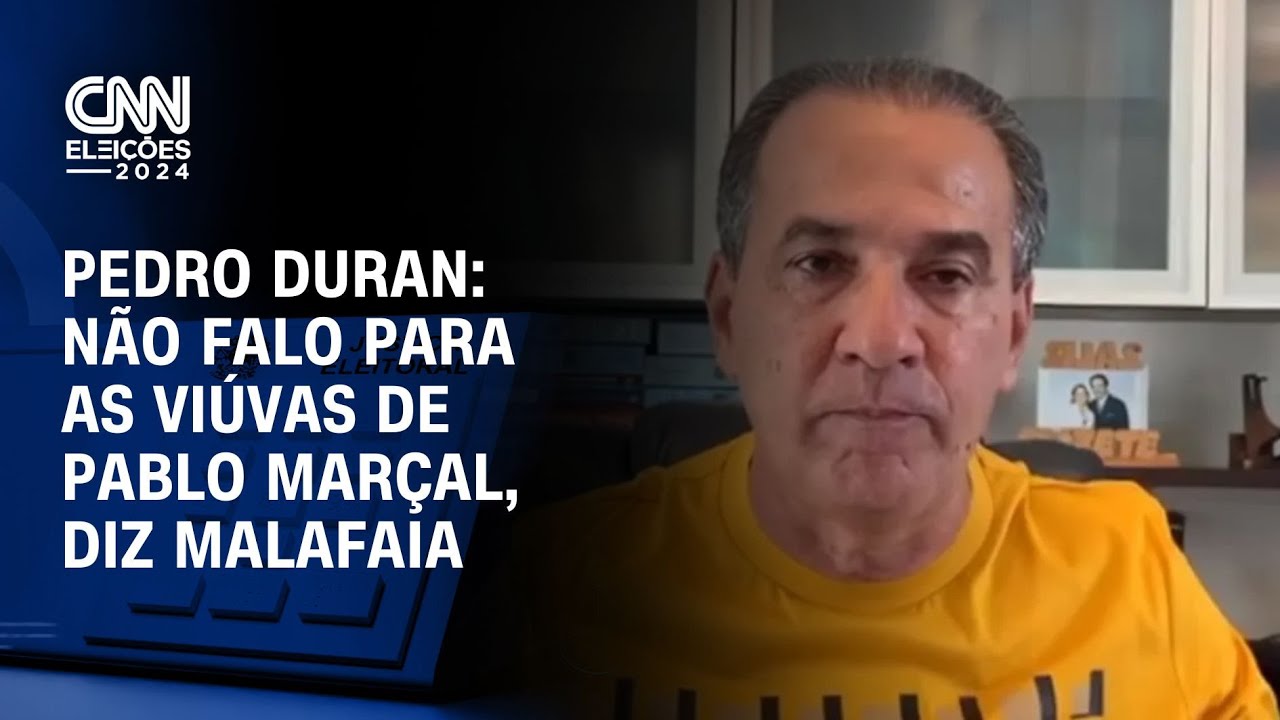 Pedro Duran: Não falo para as viúvas de Pablo Marçal, diz Malafaia | LIVE CNN