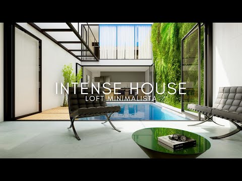 LOFT DE 5X17 METROS COM PISCINA INTERNA  INTENSE HOUSE