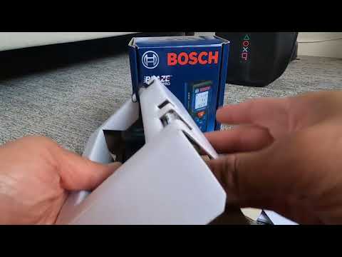 Bosch Blaze Pro GLM165 40 165ft Laser Distance Measure with Color Backlit Display Unboxing