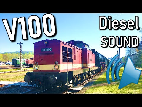 V100 Dieselsound! - Diesellok BR 110 zwischen Nossen und Freiberg