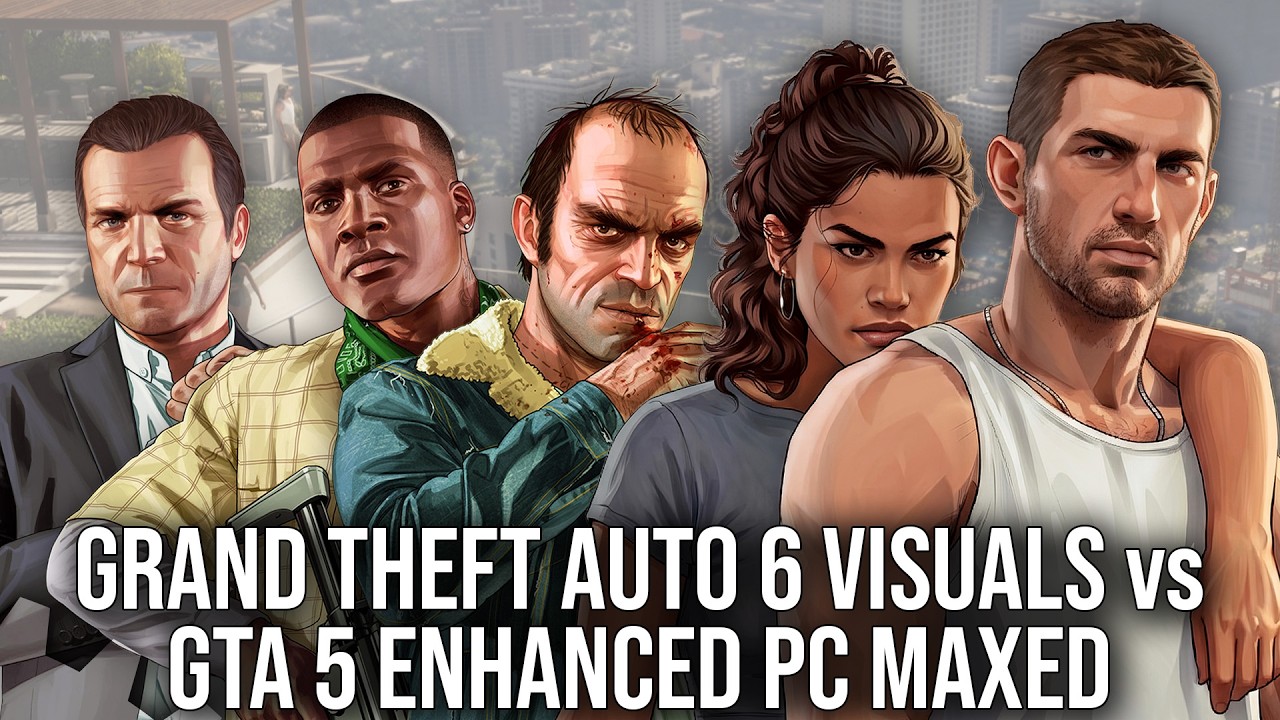 Grand Theft Auto 6 Graphics vs GTA 5 Enhanced Edition PC Maxed - The RAGE Engine Upgraded
