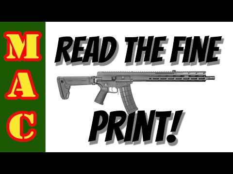Read the fine print! Problems with the FoxTrot Mike 102 AR15?