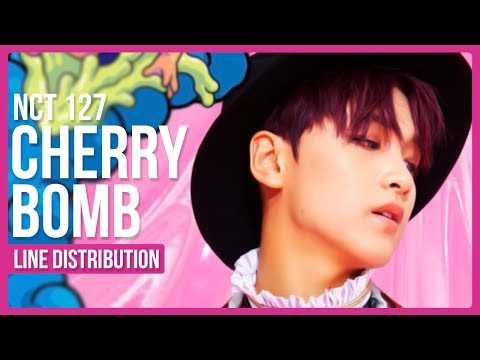 [Corrected] NCT 127 - Cherry Bomb Line Distribution (Color Coded)