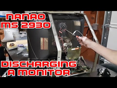 Nanao Monitor Repair: Discharging a Monitor, and Removing a Chassis