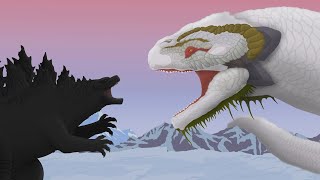 Godzilla vs World Serpent    EPIC BATTLE    Monst