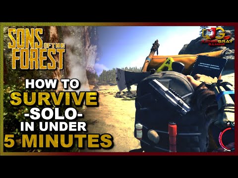 Unbelievable Survival Strategy | How to Survive SOLO in Sons of the Forest in under 5 Minutes