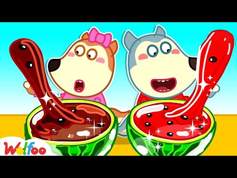 Wolfoo and Lucy do Watermelon Slime Challenge ???? Wolfoo's Fun Playtime | Wolfoo Family Official