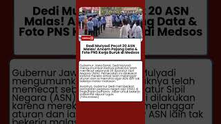 Download lagu Dedi Mulyadi Pecat 20 ASN Malas! Ancam Pajang Data & Foto PNS Kerja Buruk di Medsos mp3