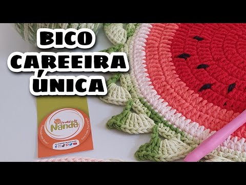 SINGLE ROW BICO/DAY 22/03 THERE IS A COMPLETE STEP BY STEP HERE #crochedananda