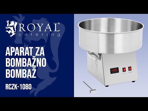 videoposnetek - Aparat za bombažno bombaž - 52 cm - 1200 W - nerjaveče jeklo