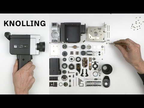 Knolling a Bencini comet super 8 camera