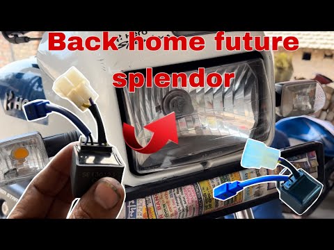 How to increase headlight backlight on Splendor bike