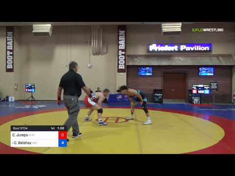 2018 Marine Corps US Open/UWW Junior Freestyle 92 Con 8 #2 - Casey Jumps (AFRTC) Vs. Cade Belshay