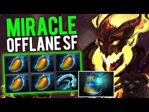 Miracle Shadow Fiend New TI9 Set with 5x Mango Starting Build - WTF New Meta Offlane Build Dota 2