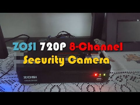 ZOSI 8CH 3K Lite Home Security Camera System Outdoor Indoor, AI Human/Vehicle Detection, Night Vision, 4pcs 1920TVL 1080P Metal CCTV Cameras, Remote Access, H.265+ 8 Channel Video DVR No Hard Drive video review thumbnail
