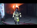 Landbouwschuur door uitslaande brand verwoest