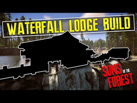 I BUILT A WATERFALL LODGE | Sons of the Forest