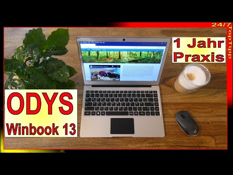 ODYS Winbook 13 ✔ 1 Jahr Praxis Test [ 1,1 kg ] 500 GB SSD - Voll Aluminium - Alternativ zu MacBook