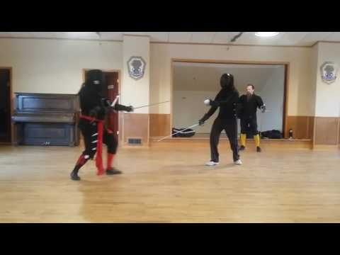 Rapier Seminar Rob Childs Sparring Connor Wood