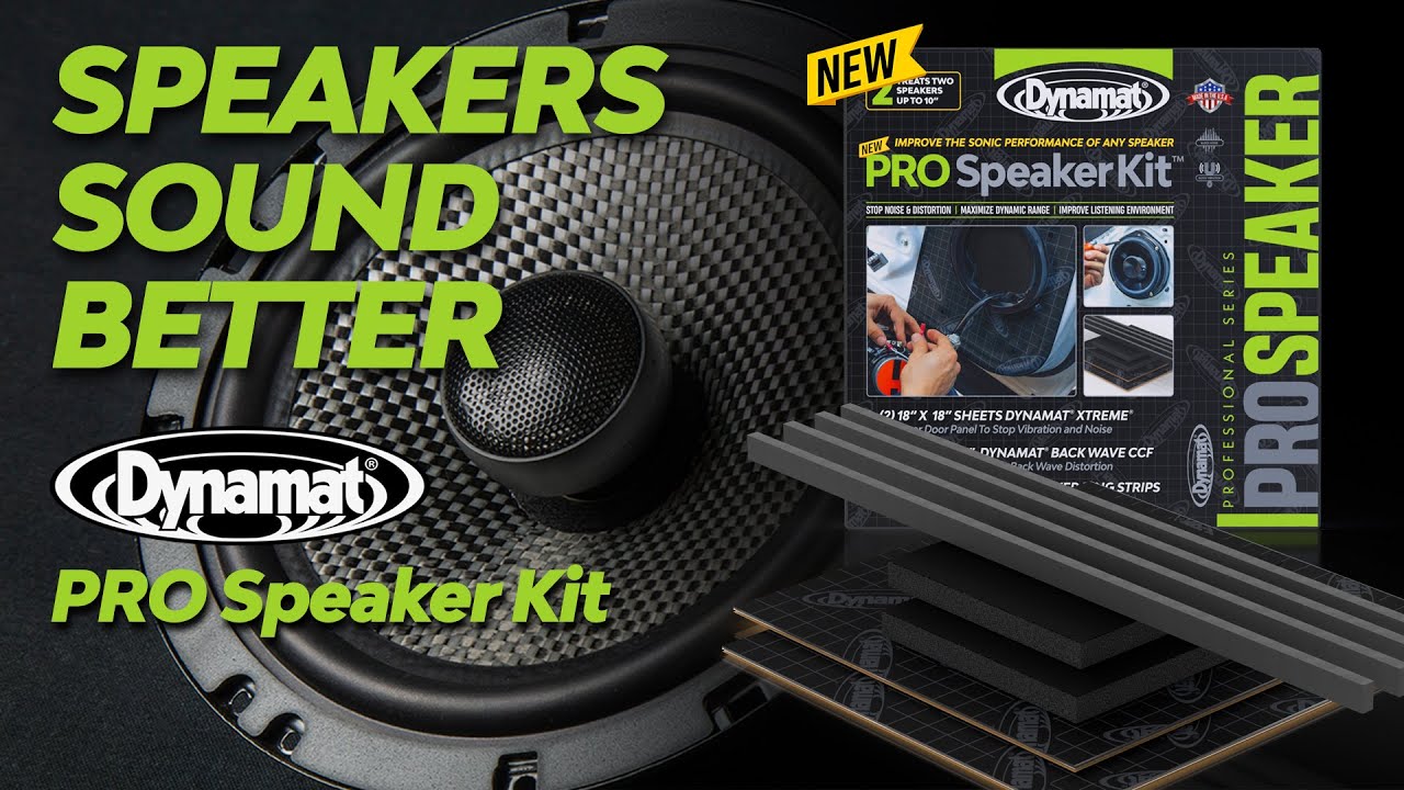 #Dynamat Pro Speaker Kit: Overview and Testing Data