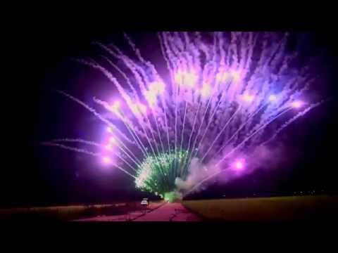 SCSR06 - 19s 'Z' shape Purple Star with Purple & Green Strobe Mine Slice