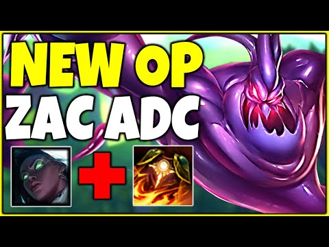 NEW OP ZAC ADC META! FASTING SENNA + ZAC BOT LANE! - League of Legends
