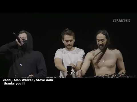 【DJSET】SUPER SONIC 2021 SET Steve Aoki , Alan Walker , Zedd (Full SET) Walkers Join