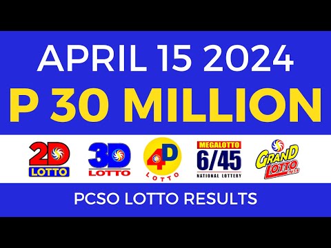 Lotto Result Today 9pm April 15 2024 PCSO