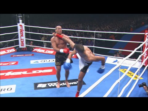 Brutal spinning heel kick from Badr Hari #shorts