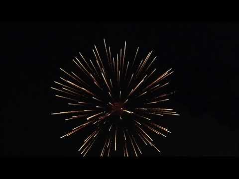 Festival ball 6 inches shells | Golden Kamuro to Blue effect