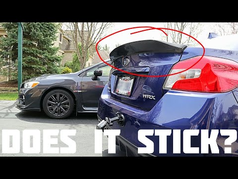 WRX Rexpeed Carbon Fiber Duckbill Install - kinda