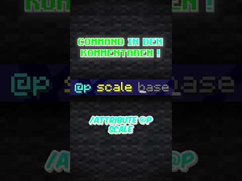 SO VERÄNDERT IHR EURE GRÖßE IN MINECRAFT #minecraft #tutorial #command #shorts