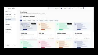 Form Builder Walkthrough