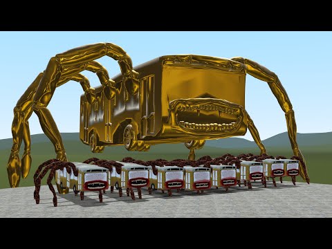 HOW STRONG IS GOLDEN BUS EATER!! Garry's Mod [Trevor Henderson Creatures]