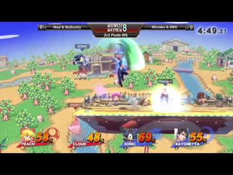 Midwest Mayhem 8 2v2 Pools: Ned & BoScotty vs. Mistake & 6WX