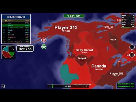 Overthrowing The World! Territory Games io - Territorial IO