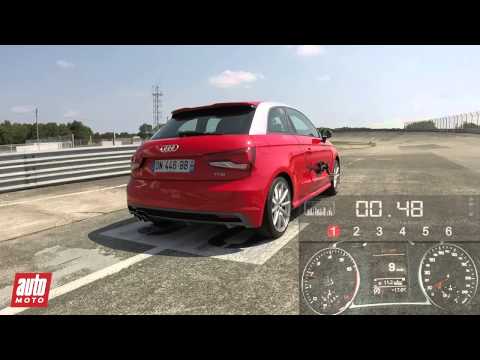 2015 Audi A1 1.4 TFSI : 0 à 100 km/h sur le circuit de Montlhéry - AutoMoto