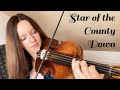 Star of the County Down | ♫ Irish folk tune with vocals, violin, bass, guitar & on screen lyrics
