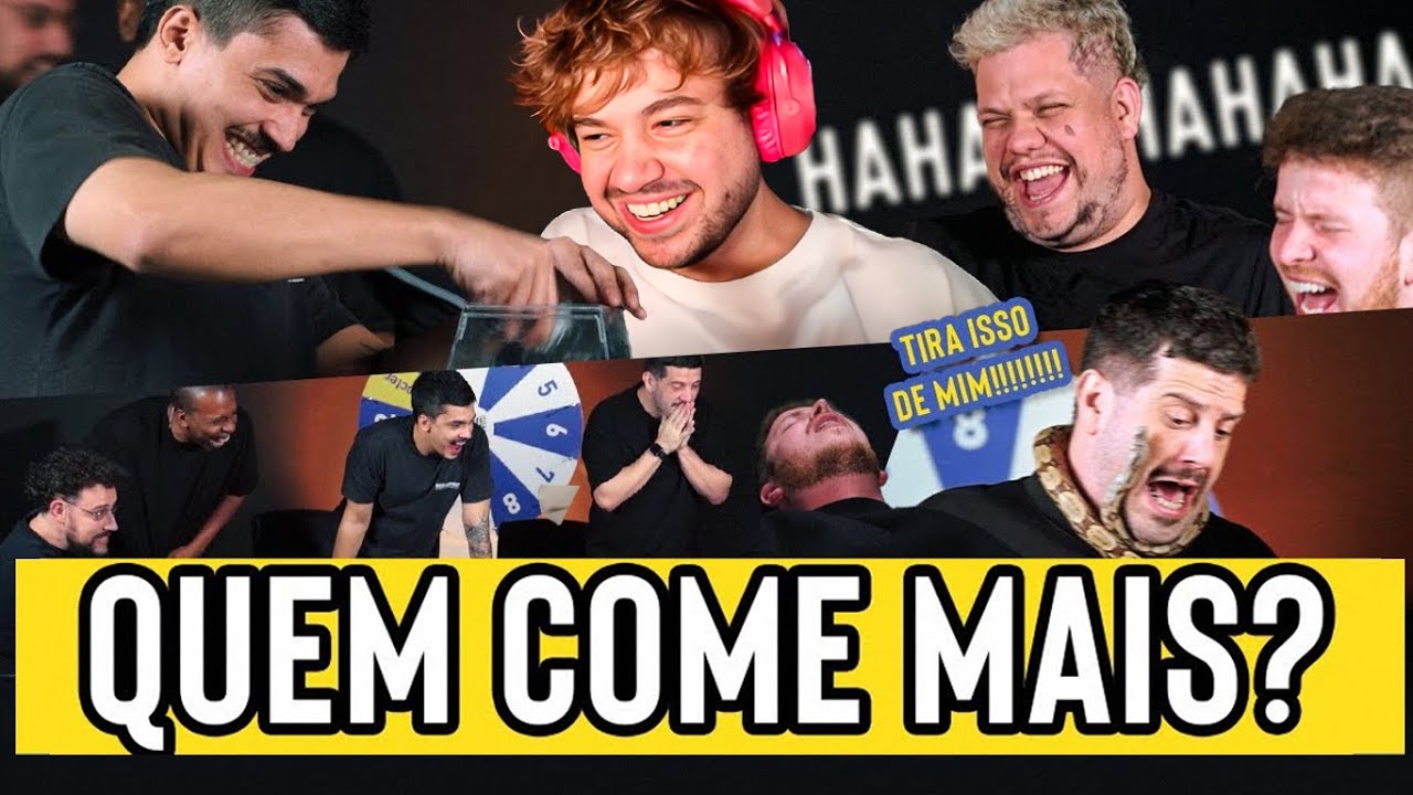 DESAFIO: QUEM COME MAIS? - React Aqueles Caras