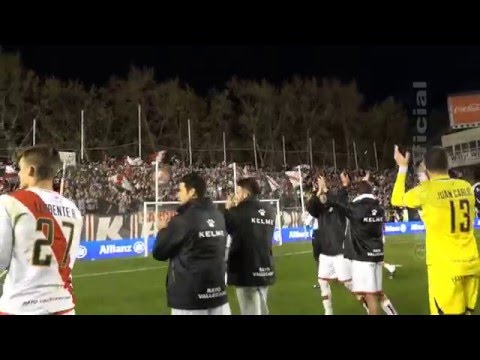 @RVMOficial Celebración sobre el césped del Rayo 2 - Getafe 0