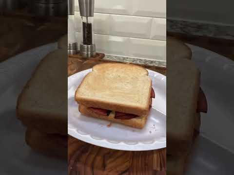Fried bologna sandwich tutorial #shorts