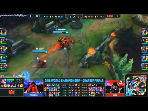 KT vs KOO Highlights | KT ROLSTER vs KOO TIGERS | S5 WORLDS 2015 KNOCKOUT STAGE   QUARTERS