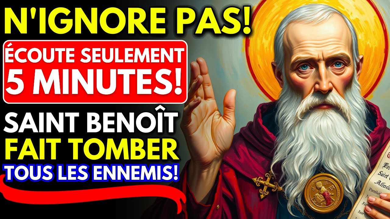 Ne faites RIEN avant d'écouter cette PUISSANTE prière de Saint Benoît | L'Ennemi SERA VAINCU!🛡️⚔️