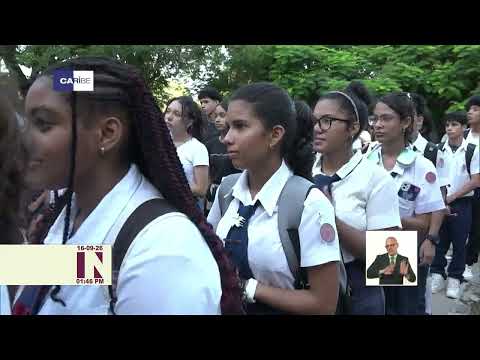 Acto de ingreso a la Federación de la Enseñanza Media en la Isla de la Juventud